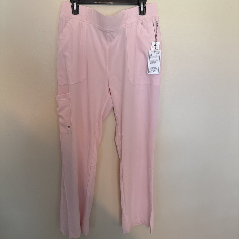 Koi Next Gen Boot Cut Scrub Pants Size Large Pink New With Tags